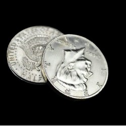 BUTTERFLY COIN {HALF DOLLER SILVER}