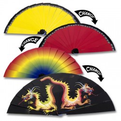 DRAGON COLOR CHANGING FAN  BIG 7″