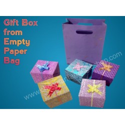 Gift Box From Emty Paper Bag