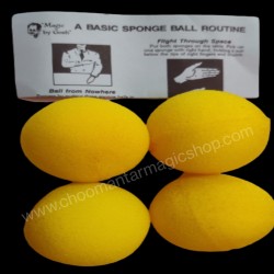 1 inch Super Soft Sponge Ball (Yellow) Bag of 50 from Magic By Gosh