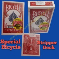 STRIPPER DECK BICYCLE (Red) by US Playing Card