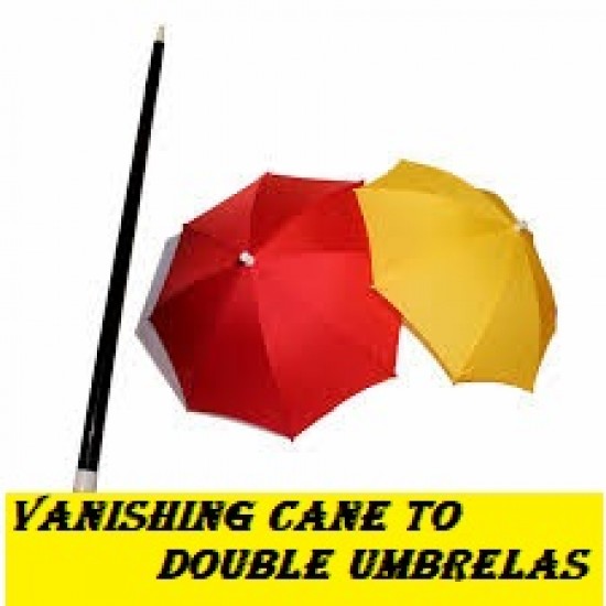 VANISHING CANE TO TWIN UMBRELLAS