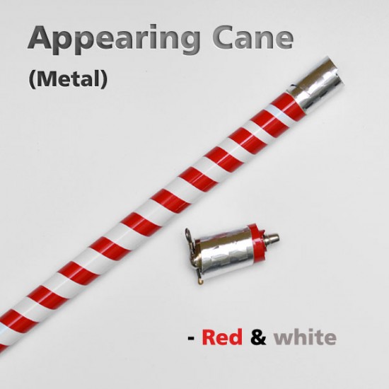 Appearing Cane (Metal Zebra Red & White)