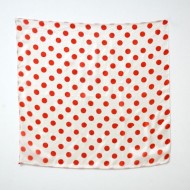 Polka Dot Silks (Red on White)