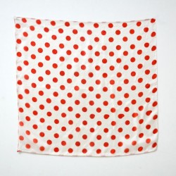 Polka Dot Silks (Red on White)