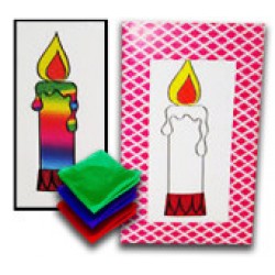 Rainbow Candle Card