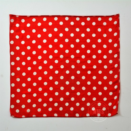 Polka Dot Silks (White on Red)