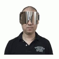 STAINLESS STEEL BLINDFOLD WITH BAG